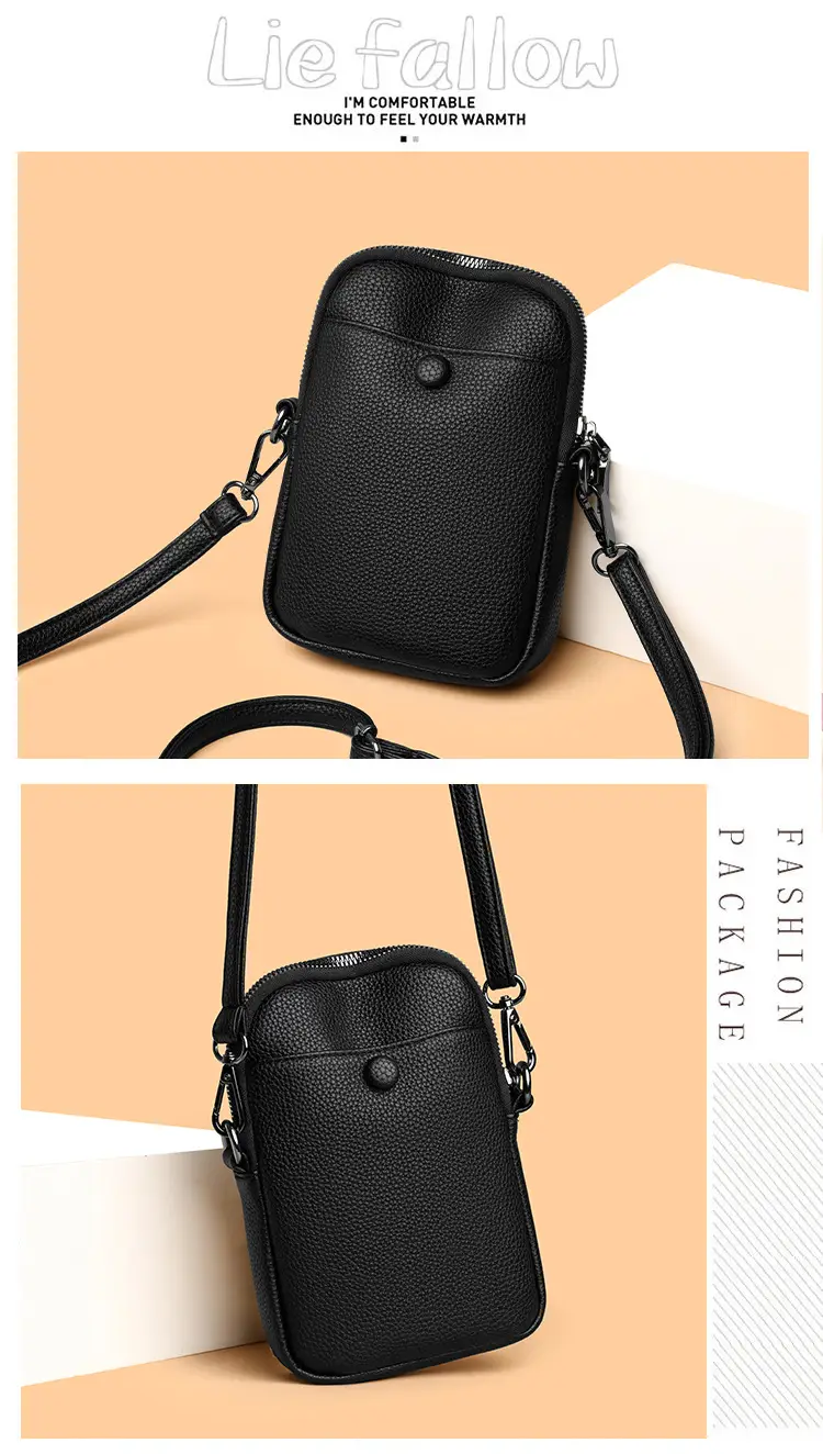 Black Crossbody Bag for Women 2026 Multi-Pocket Commute — feature 4