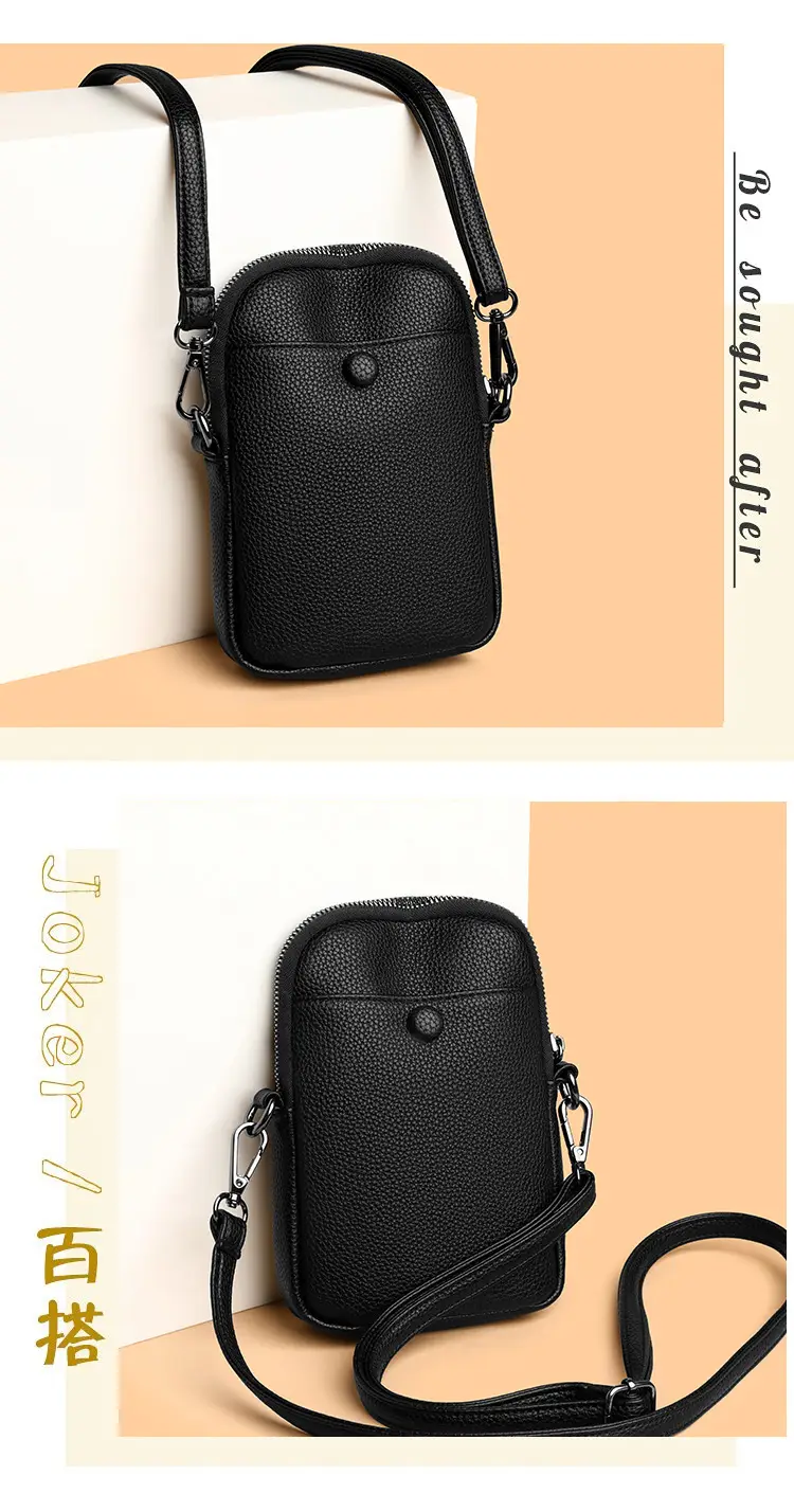 Black Crossbody Bag for Women 2026 Multi-Pocket Commute — feature 5