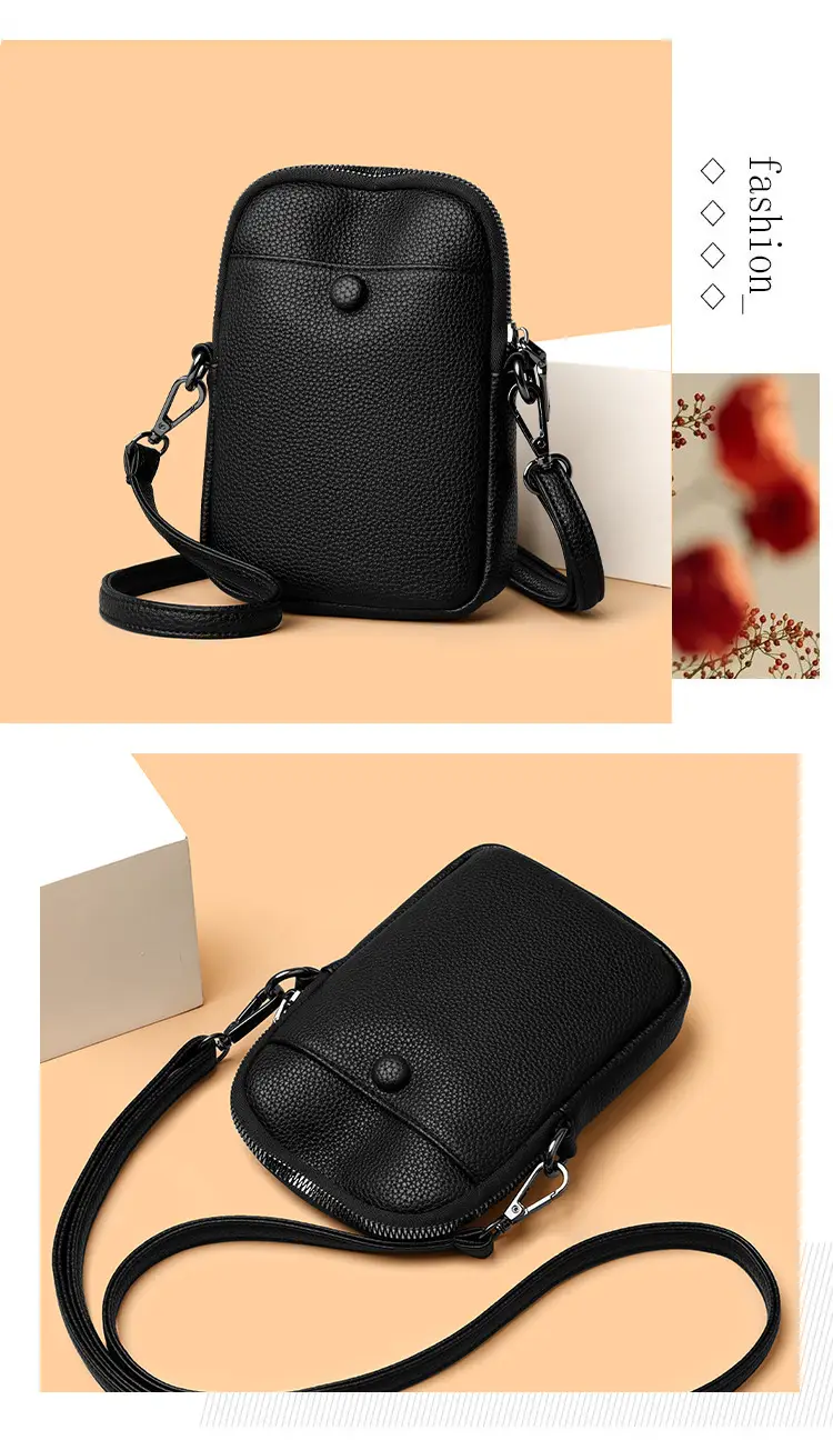 Black Crossbody Bag for Women 2026 Multi-Pocket Commute — feature 6