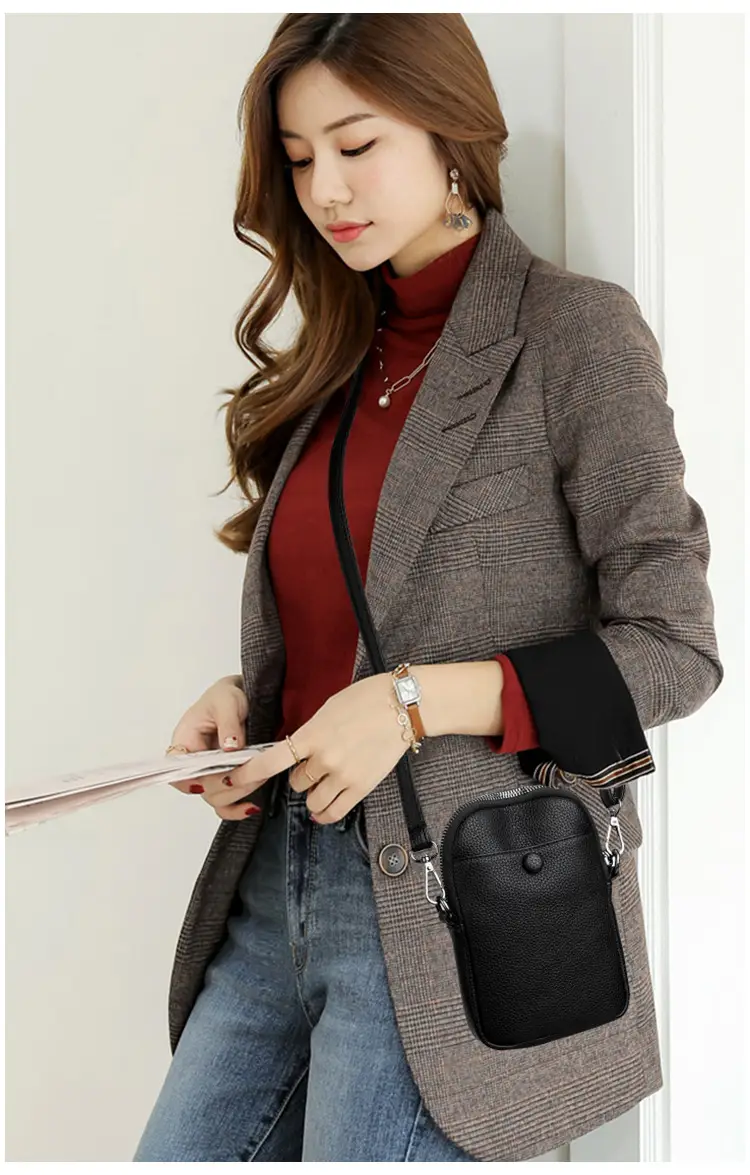 Black Crossbody Bag for Women 2026 Multi-Pocket Commute — feature 8