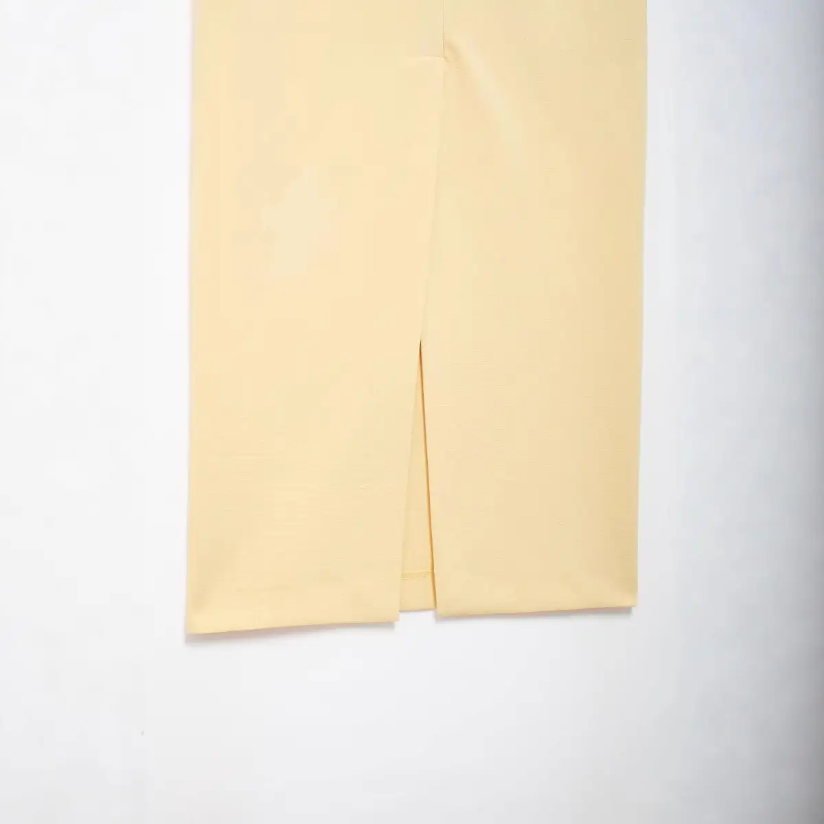 Women's High Waist Slim Skirt Beige Belted - Image 5