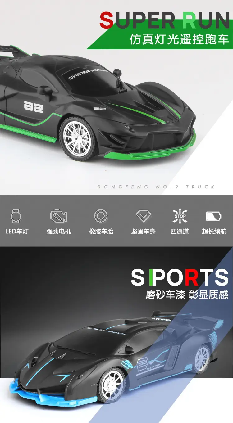Cross-Border 1:18 Four-Way Remote Control Car Wireless High-Speed Drift Racing Children's Electric Toy Car Model Wholesale — feature 5