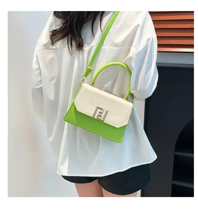 2025 Korean Style Women's Shoulder Bag White Blue — feature 13