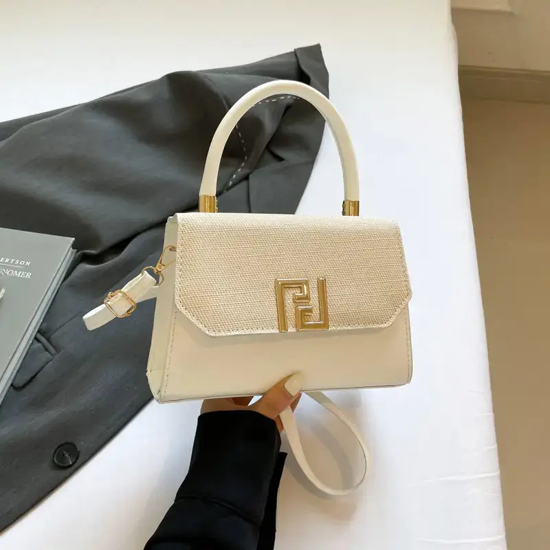 2025 Korean Style Women's Shoulder Bag White Blue - Image 2