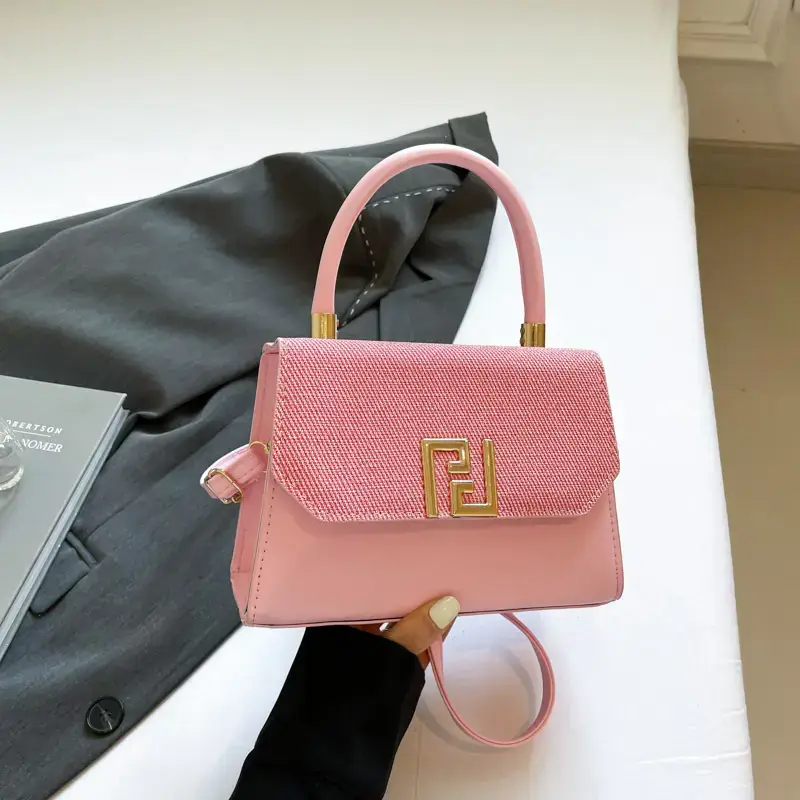2025 Korean Style Women's Shoulder Bag White Blue - Image 3