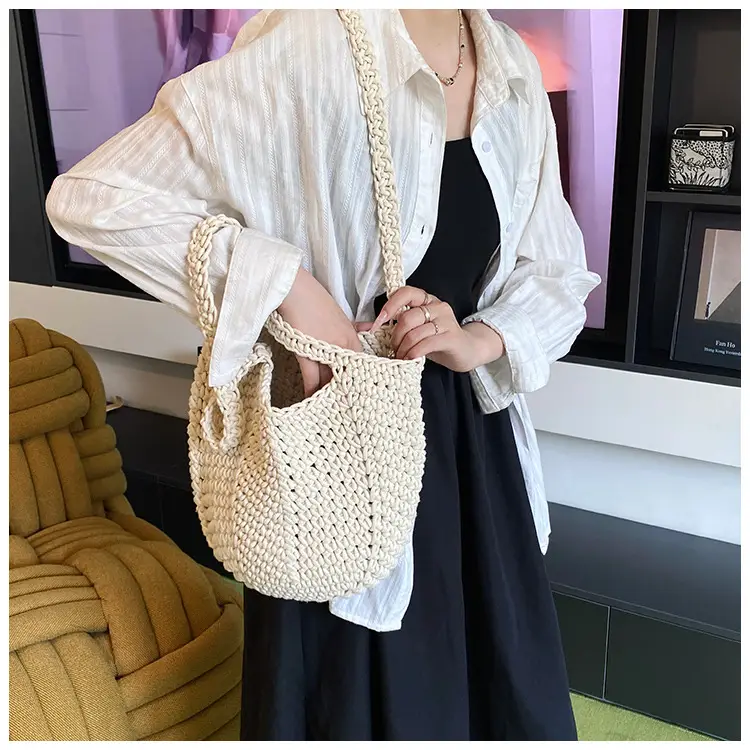 Retro Korean Tote Bag Women 2025 Summer Casual Shoulder Bag — feature 18