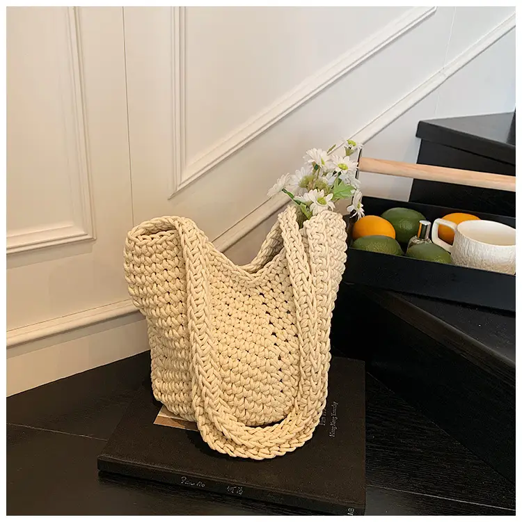 Retro Korean Tote Bag Women 2025 Summer Casual Shoulder Bag — feature 25
