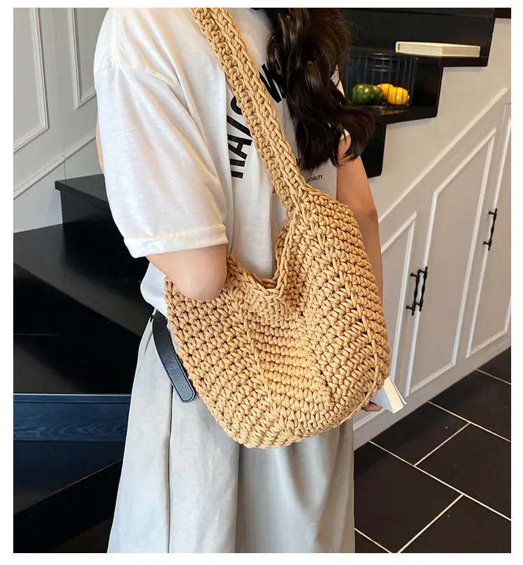 Retro Korean Tote Bag Women 2025 Summer Casual Shoulder Bag — feature 4