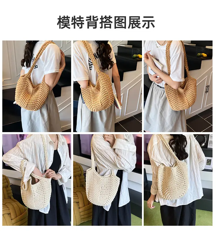 Retro Korean Tote Bag Women 2025 Summer Casual Shoulder Bag — feature 9