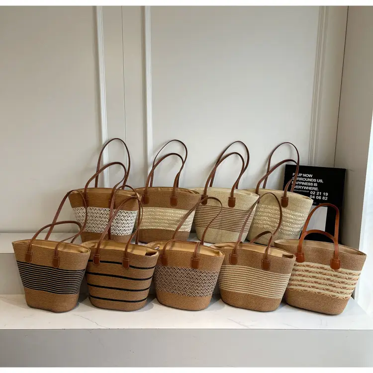 Japanese Straw Woven Beach Bag Large Capacity Women — feature 18