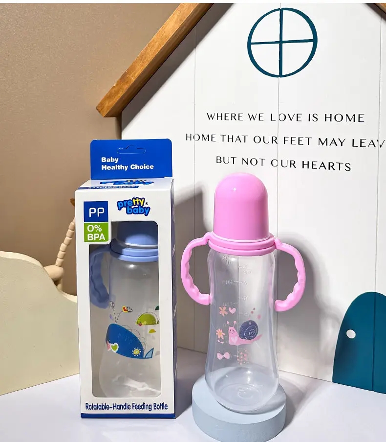 Factory Direct Sales Baby Pp Bottle Anti-Fall 0-1 to 3 Years Old Newborn Imitation Breast Milk Silicone Pacifier Baby Drinking Cup — feature 7