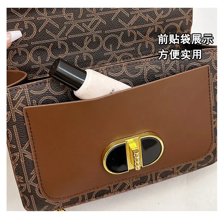 Korean Style Women's Crossbody Bag White Grey Chain — feature 6
