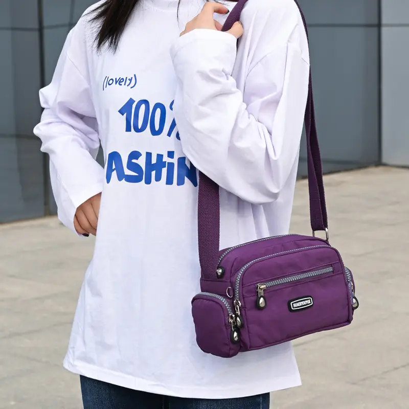 Purple Waterproof Crossbody Bag for Women - Image 11