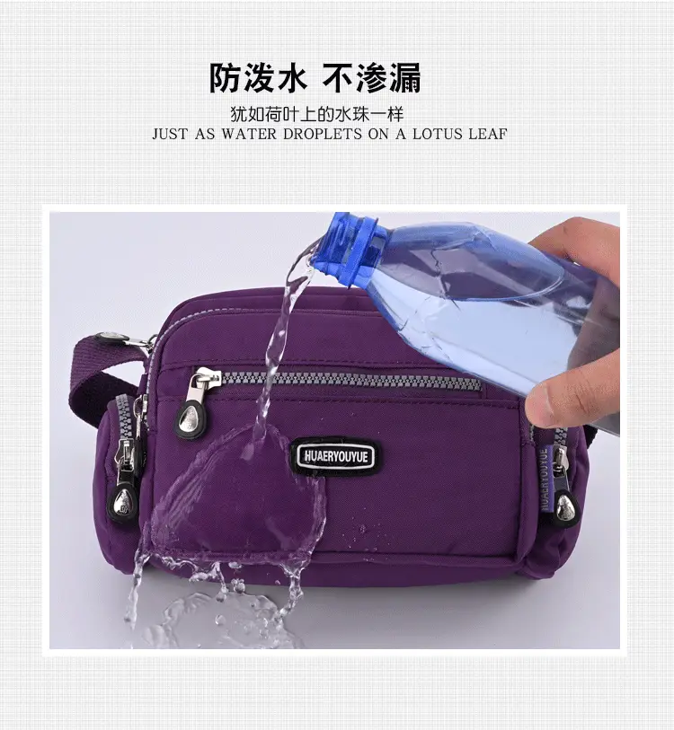 Purple Waterproof Crossbody Bag for Women — feature 6