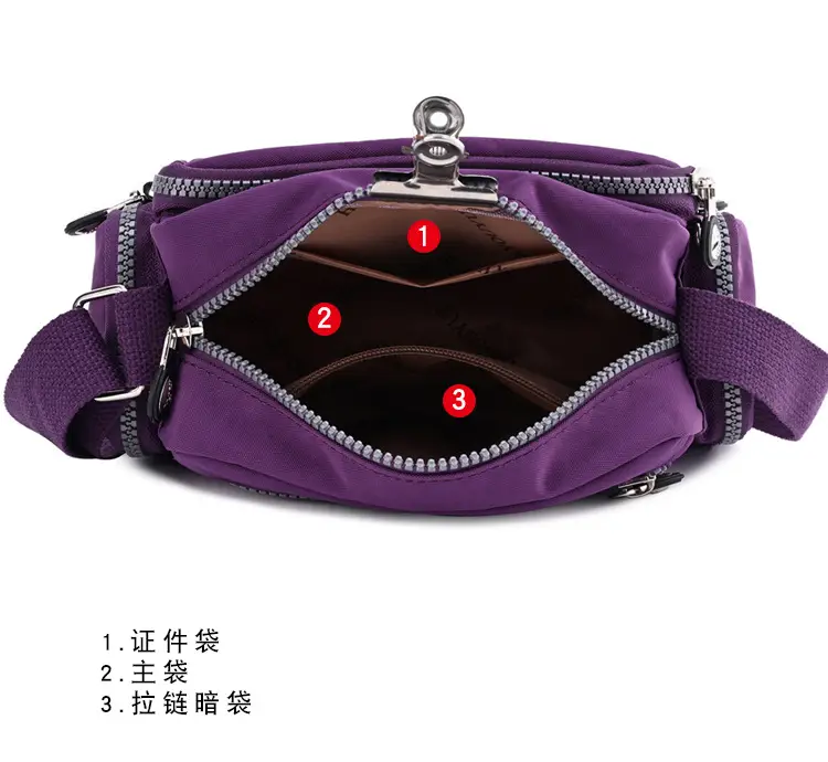 Purple Waterproof Crossbody Bag for Women — feature 9