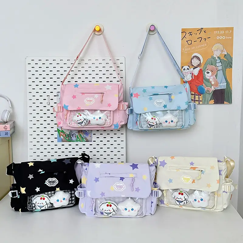 Japanese Style Cute Canvas Shoulder Bag for Women - Image 6