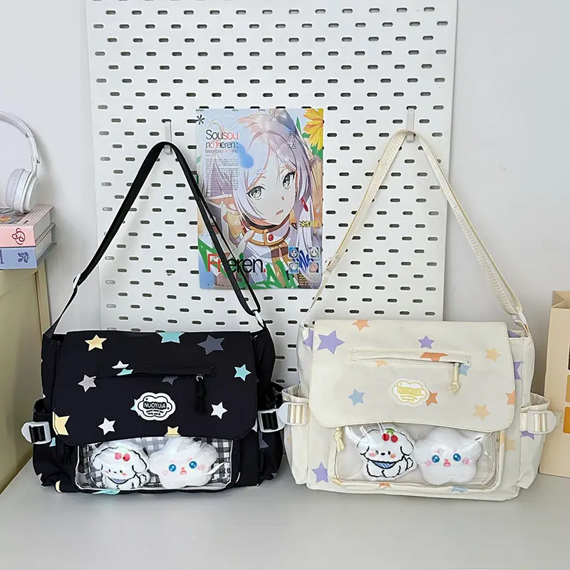 Japanese Style Cute Canvas Shoulder Bag for Women - Image 8