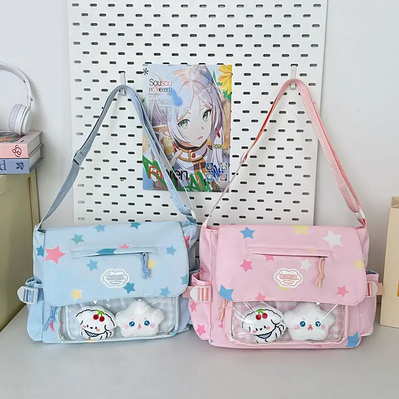 Japanese Style Cute Canvas Shoulder Bag for Women - Image 9