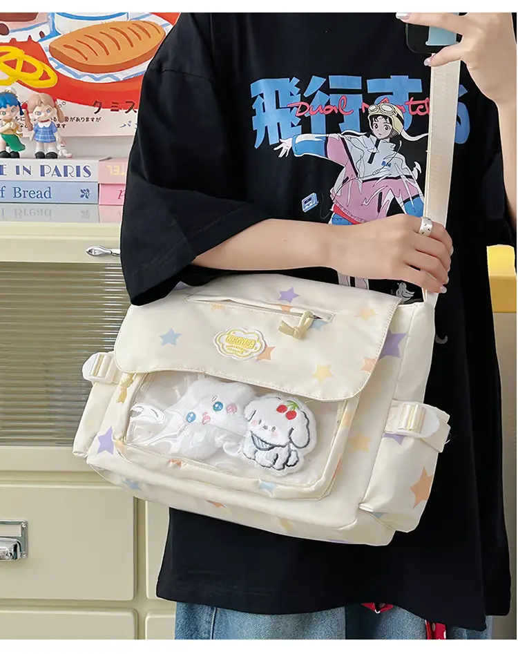 Japanese Style Cute Canvas Shoulder Bag for Women — feature 10