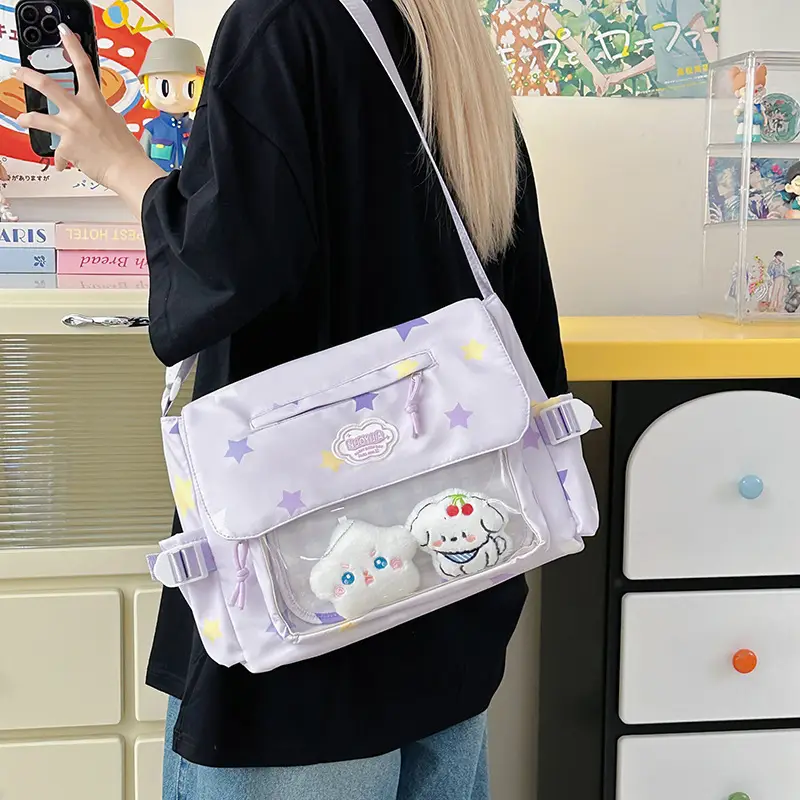 Japanese Style Cute Canvas Shoulder Bag for Women — feature 12