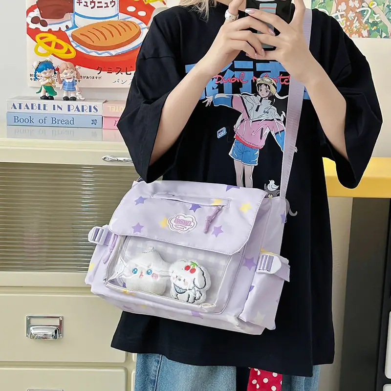 Japanese Style Cute Canvas Shoulder Bag for Women — feature 14