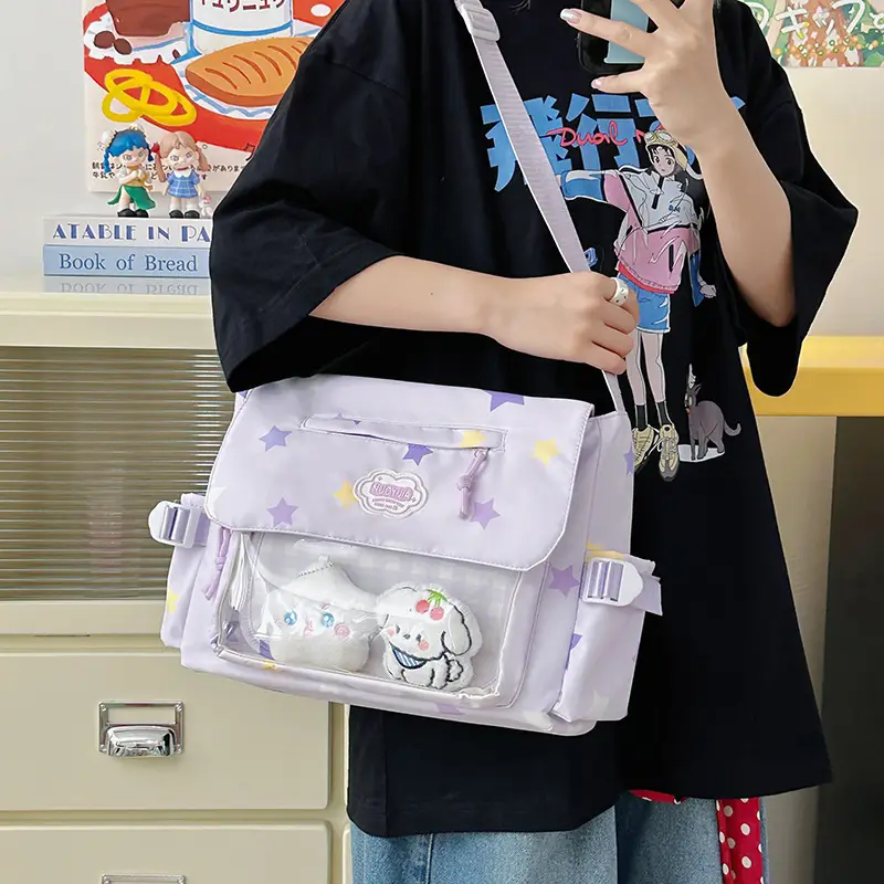 Japanese Style Cute Canvas Shoulder Bag for Women — feature 15