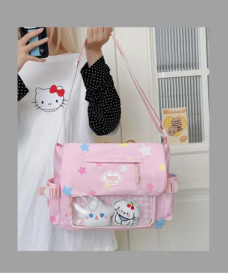 Japanese Style Cute Canvas Shoulder Bag for Women — feature 16