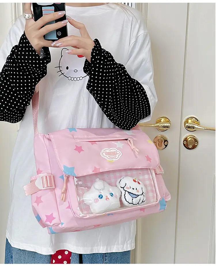 Japanese Style Cute Canvas Shoulder Bag for Women — feature 18