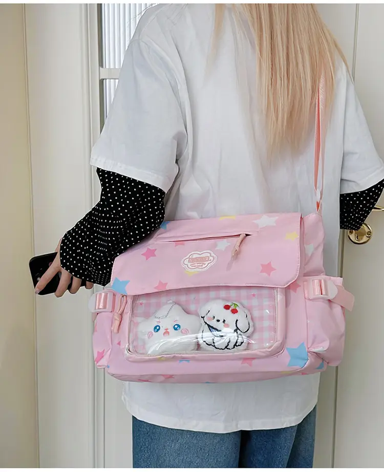 Japanese Style Cute Canvas Shoulder Bag for Women — feature 19