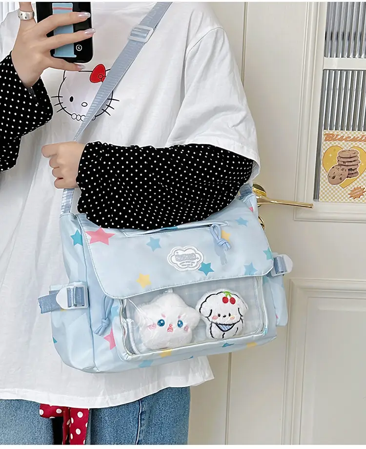 Japanese Style Cute Canvas Shoulder Bag for Women — feature 21