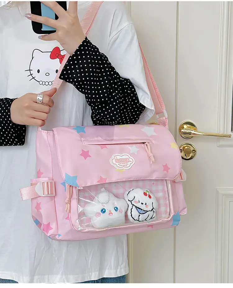 Japanese Style Cute Canvas Shoulder Bag for Women — feature 27