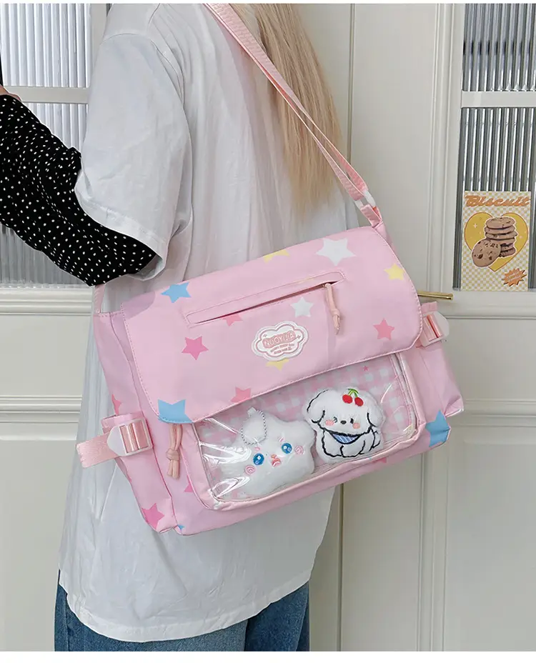 Japanese Style Cute Canvas Shoulder Bag for Women — feature 28
