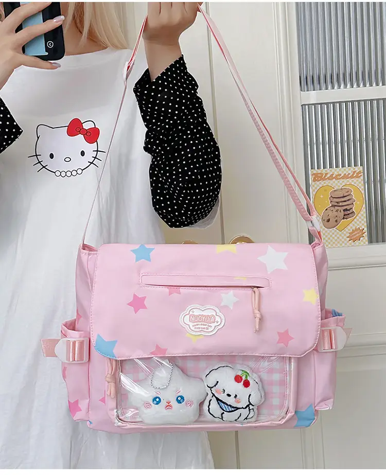Japanese Style Cute Canvas Shoulder Bag for Women — feature 5
