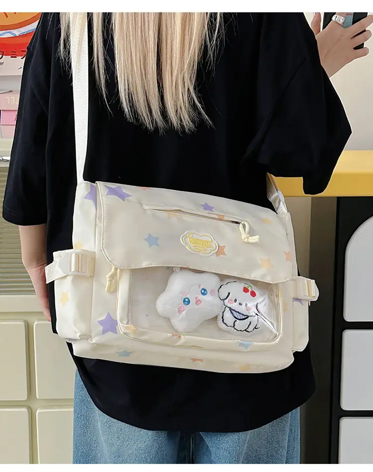 Japanese Style Cute Canvas Shoulder Bag for Women — feature 8