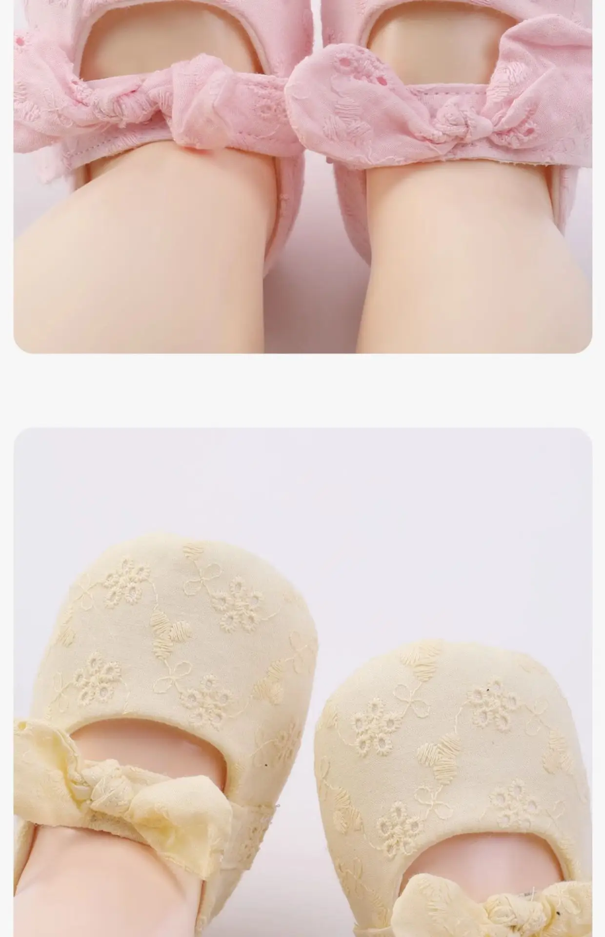 Baby Cotton Non-Slip Shoes Blue Floral — feature 17