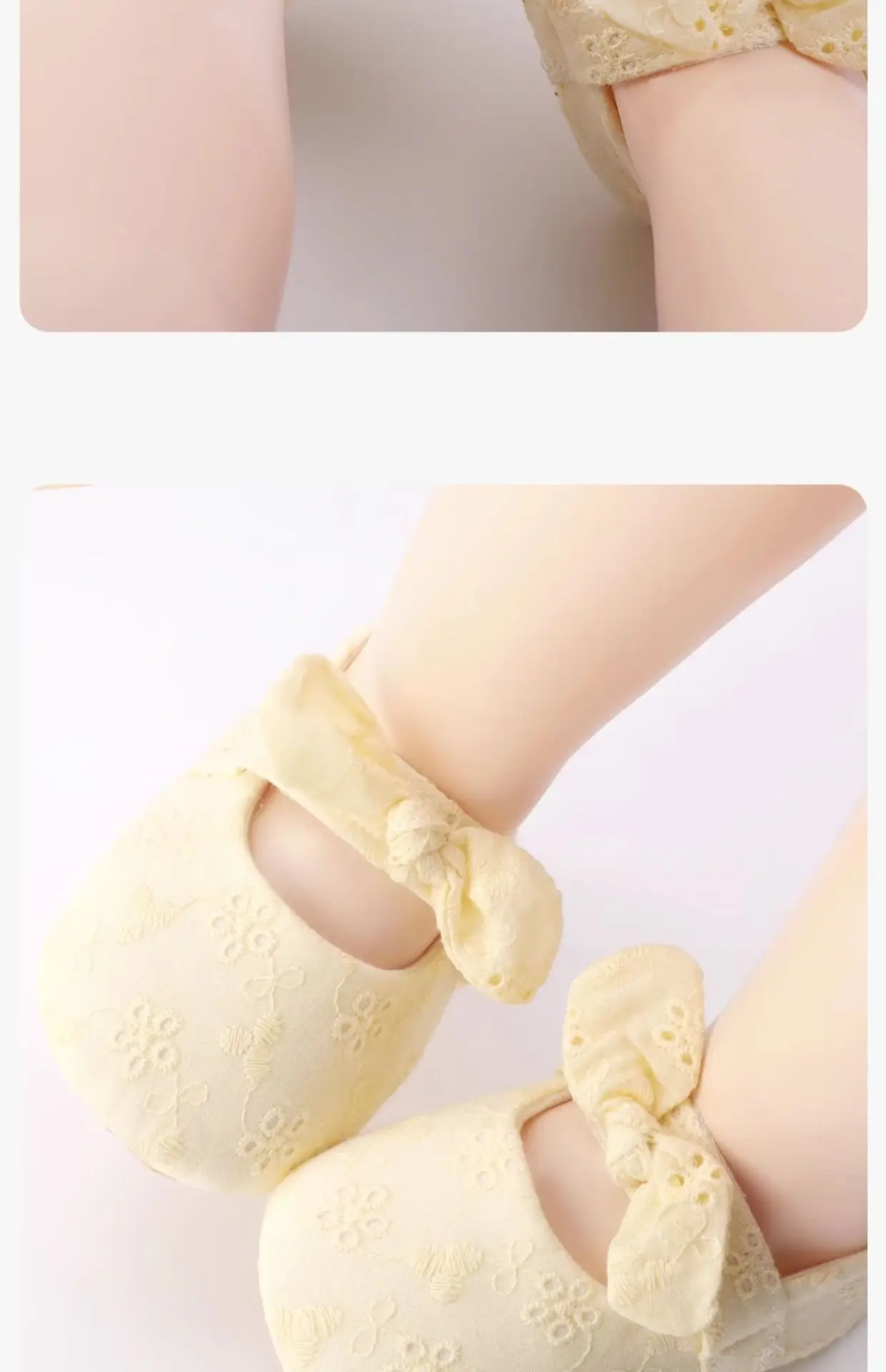 Baby Cotton Non-Slip Shoes Blue Floral — feature 18
