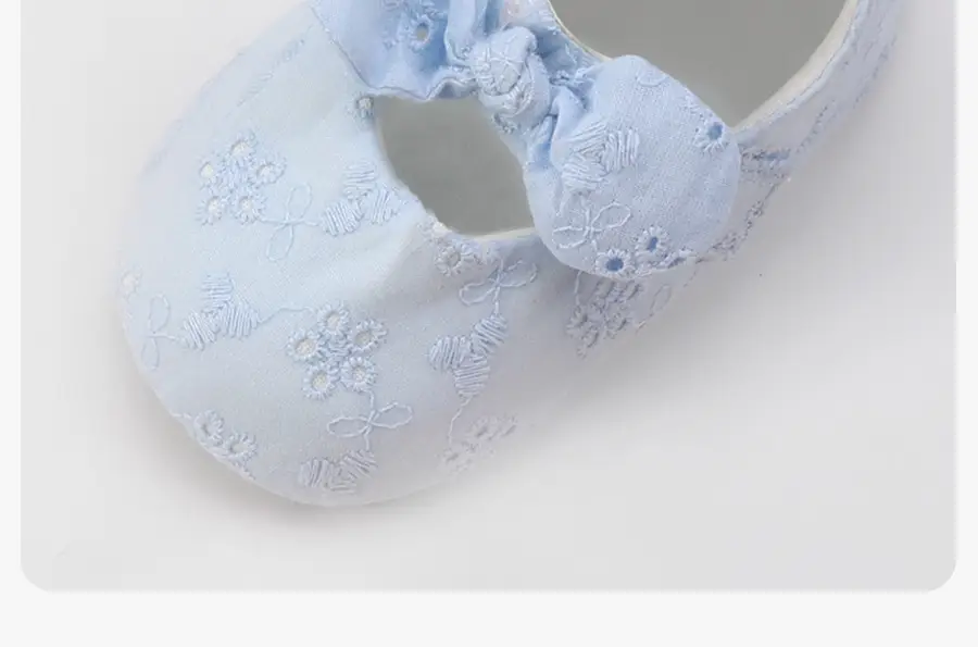 Baby Cotton Non-Slip Shoes Blue Floral — feature 4
