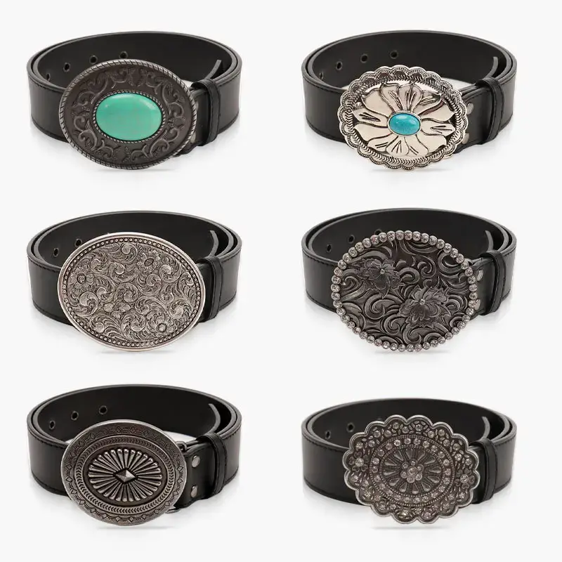 Black Cross-Belt with Gemstone Decor for Women - Image 8
