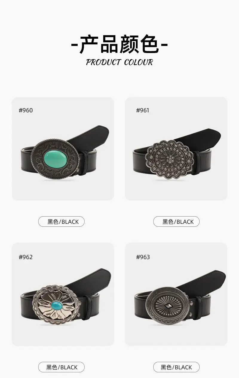 Black Cross-Belt with Gemstone Decor for Women — feature 17