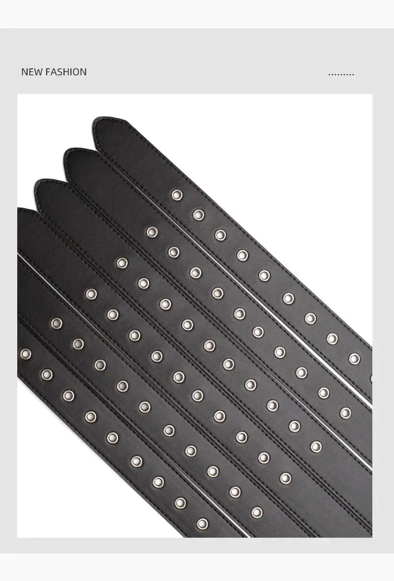 Black Cross-Belt with Gemstone Decor for Women — feature 21