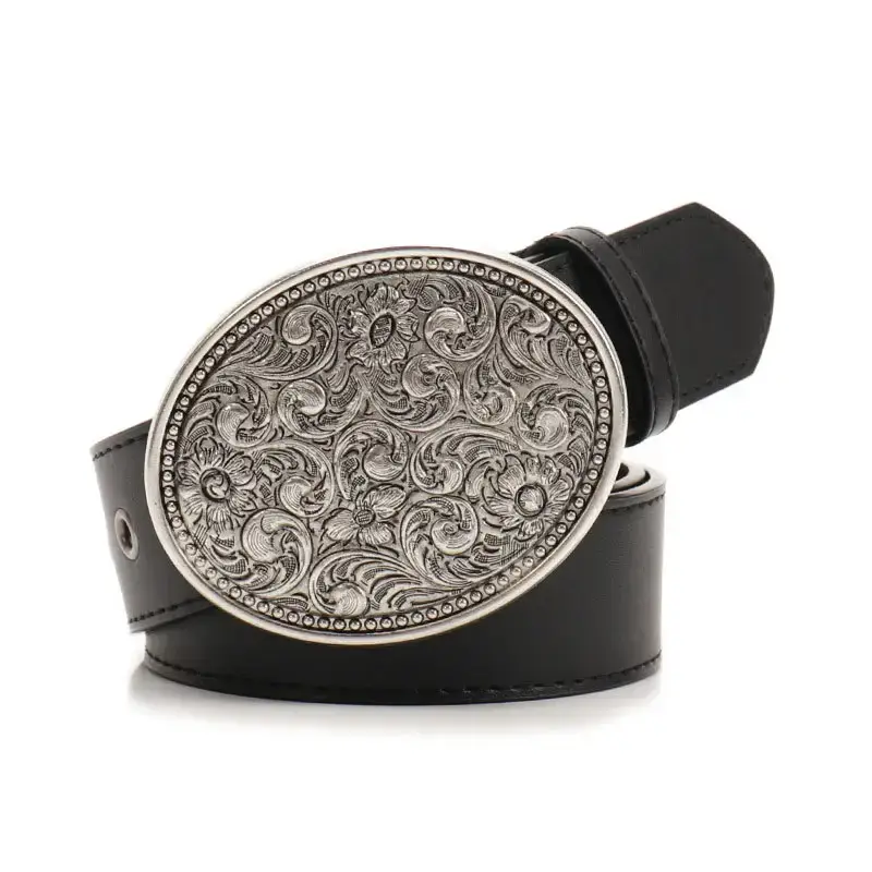 Black Cross-Belt with Gemstone Decor for Women - Image 4
