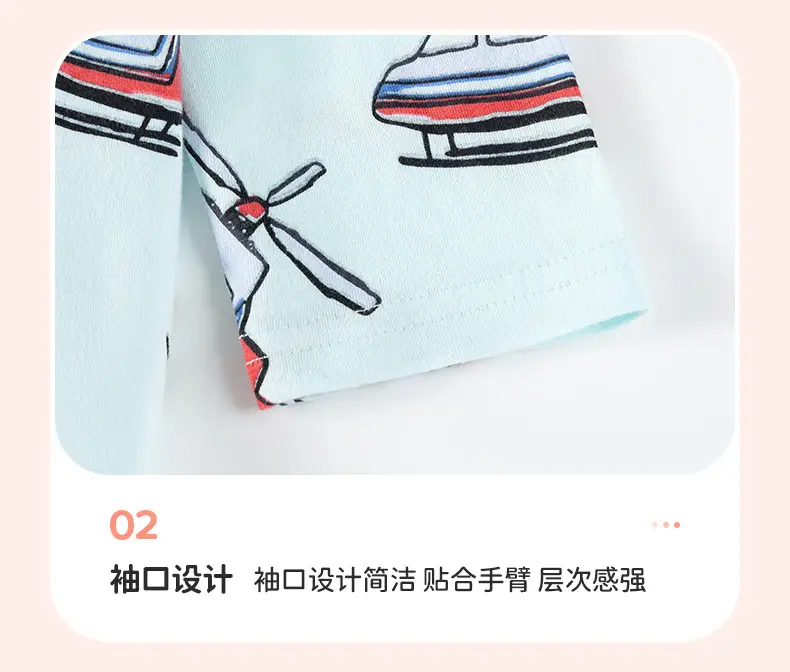 Little Maven Cotton Long Sleeve T-Shirt Light Blue — feature 11