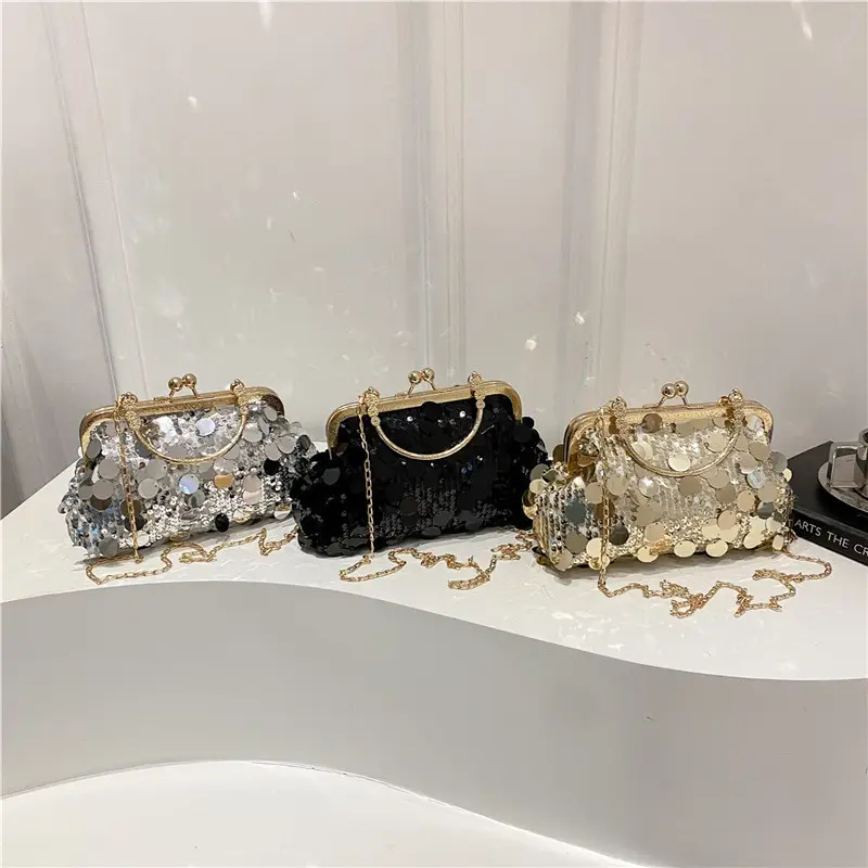 2025 Black Sequin Crossbody Bag for Women - Image 5