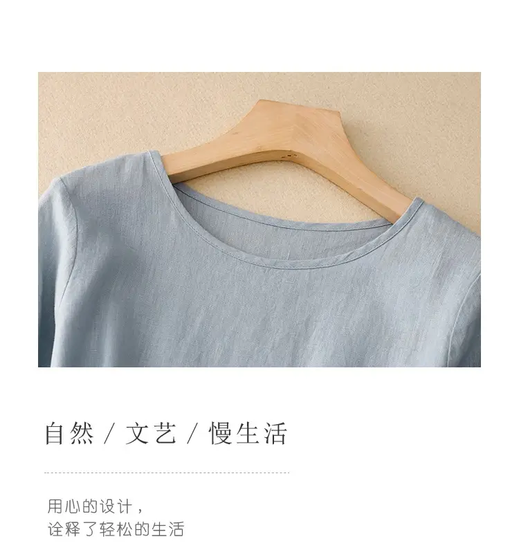 2026 Summer Dress Navy Cotton Belted Flared Long — feature 8