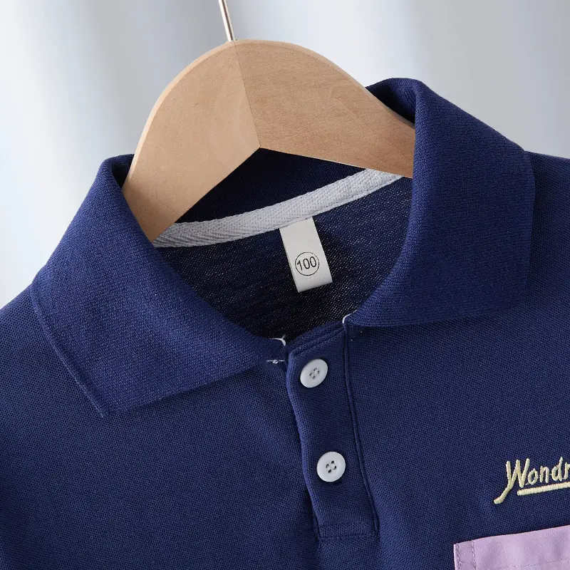 Boys Navy Polo T-Shirt Size 29