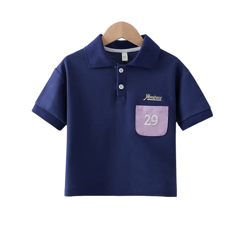 Boys Navy Polo T-Shirt Size 29