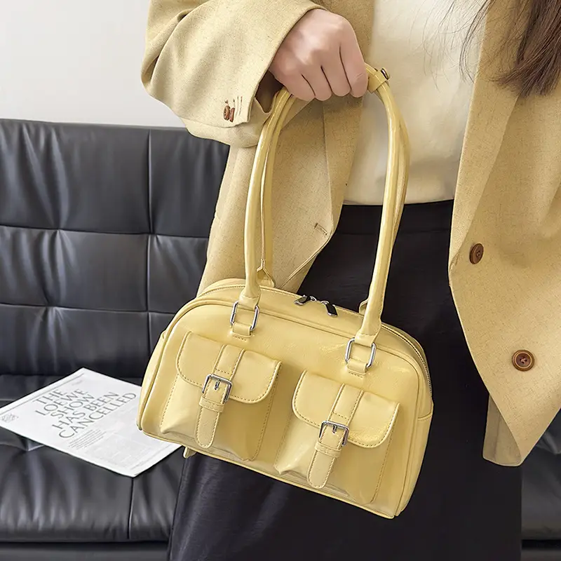 Women Retro Leather Shoulder Bag Brown 2025 - Image 11
