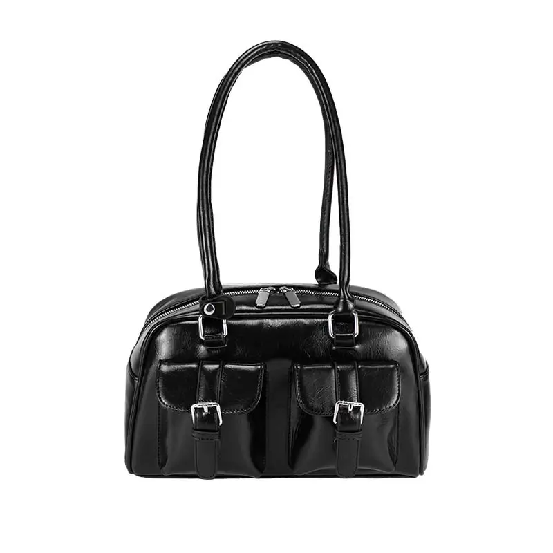 Women Retro Leather Shoulder Bag Brown 2025 - Image 14