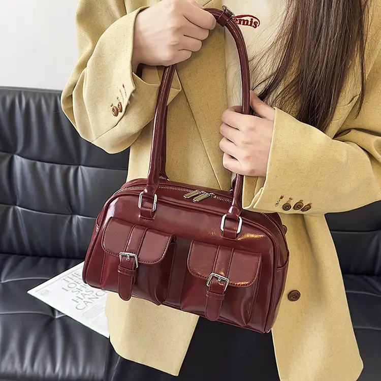 Women Retro Leather Shoulder Bag Brown 2025 — feature 20