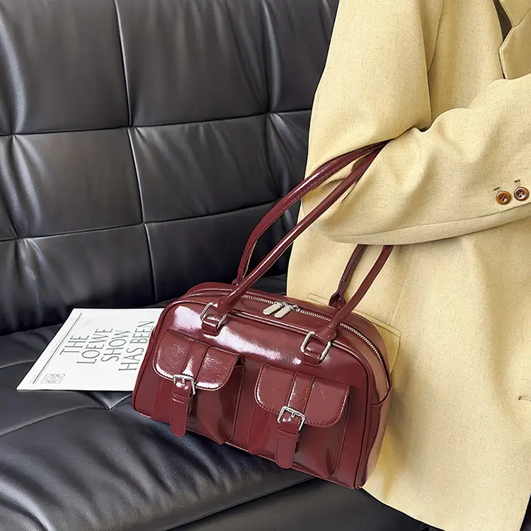 Women Retro Leather Shoulder Bag Brown 2025 — feature 22